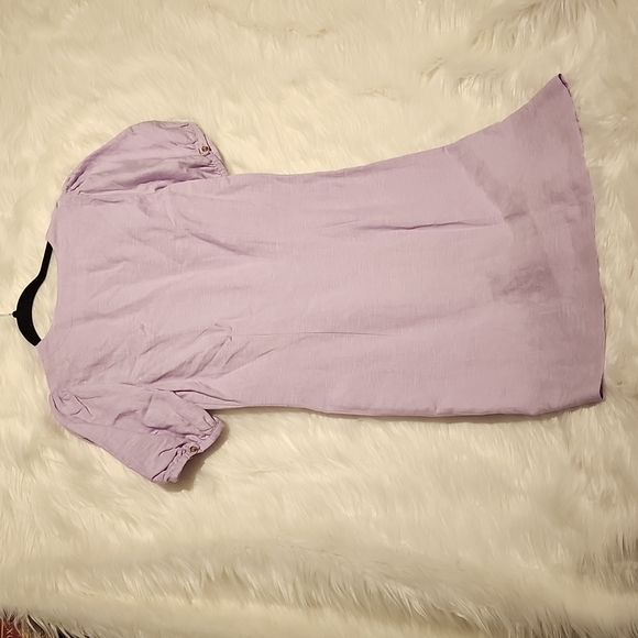 Loft Dress 55% Linen  Lavender  Sz 2 - Picture 11 of 11